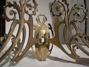 Nr.12 Klavierleuchter um 1890 / 1900 Jugendstil