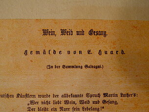 Nr. 1 Stahlstich nach einem Gemälde von G. Huard, in der Sammlung von Galvagni