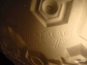 Nr. 41 Deckenampel, Signiert: Muller Freres Luneville