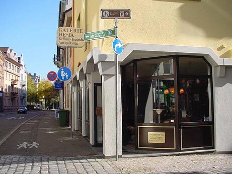 Außenansicht der ehemaligen Galerie HEJA
