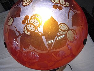Nr. 45 Tischlampe zugeschrieben: Grandes Verreries d`Art Muller Freres, Luneville
