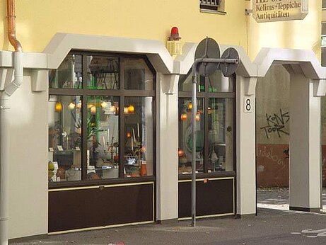 Außenansicht der ehemaligen Galerie HEJA