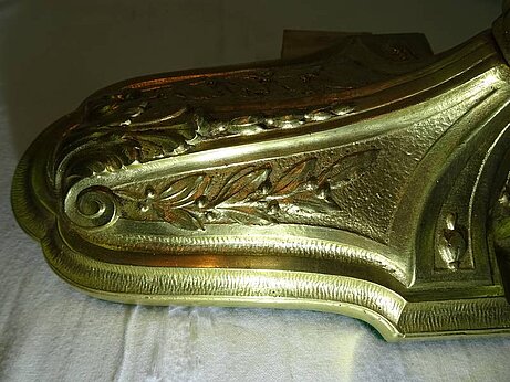 Nr. 8 Tischlampe Original Jugendstil-Lampe der Verreries Schneider gemarkt: SCHNEIDER mit Nadelätzung Epinay sur Seine, Rue de I`Yser