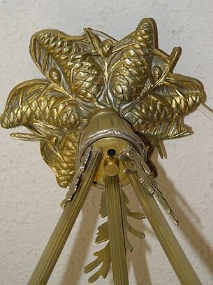 Nr. 16 Decken Ampel gemarkt: DANY L 65, Verrerie d`Art Cristalleries Daum Nancy