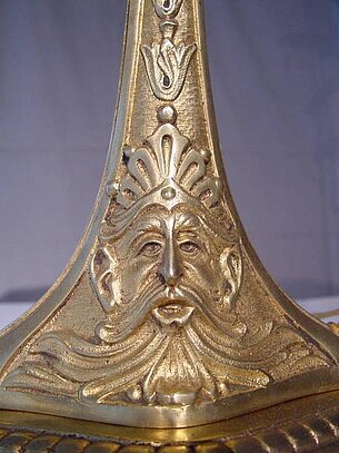 Nr. 2 Jugendstil-Tischlampe Verrerie d`Art Cristalleries de Daum Nancy