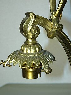 Nr. 26 LÜSTER Originale Jugendstil-Lampe der Verreries Schneider