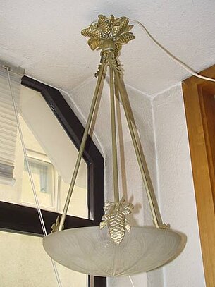 Nr. 16 Decken Ampel gemarkt: DANY L 65, Verrerie d`Art Cristalleries Daum Nancy