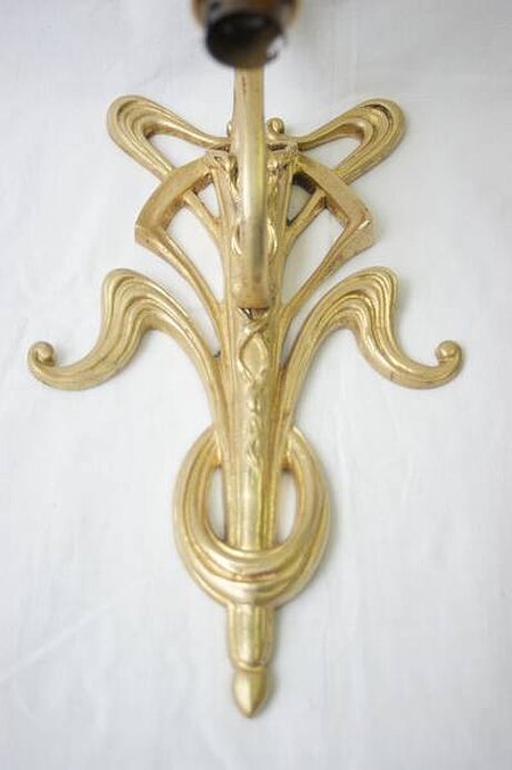 Nr. 6/2 Wandappliquè, paarige Ausführung zugeschrieben Louis Majorelle Nancy