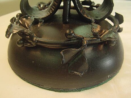 Nr. 22 Original Jugendstil-Lampe gemarkt: SCHNEIDER mit Nadelätzung Epinay sur Seine
